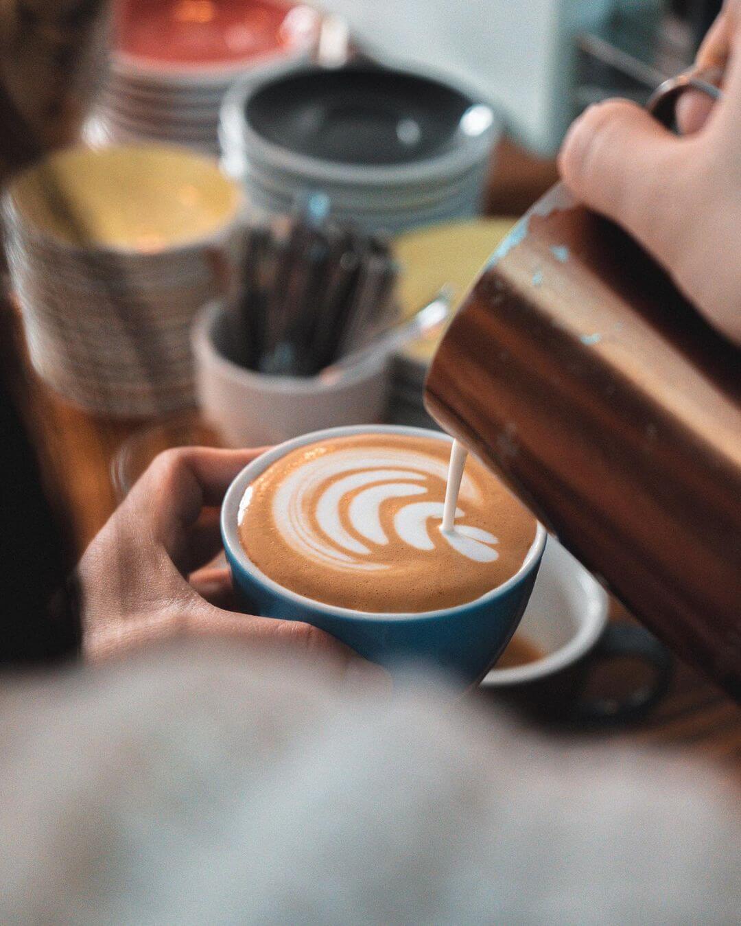 Rooster Coffee latte art