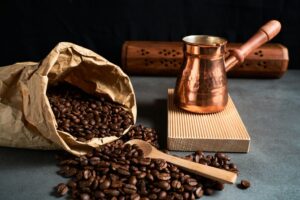 turkish coffee and beans