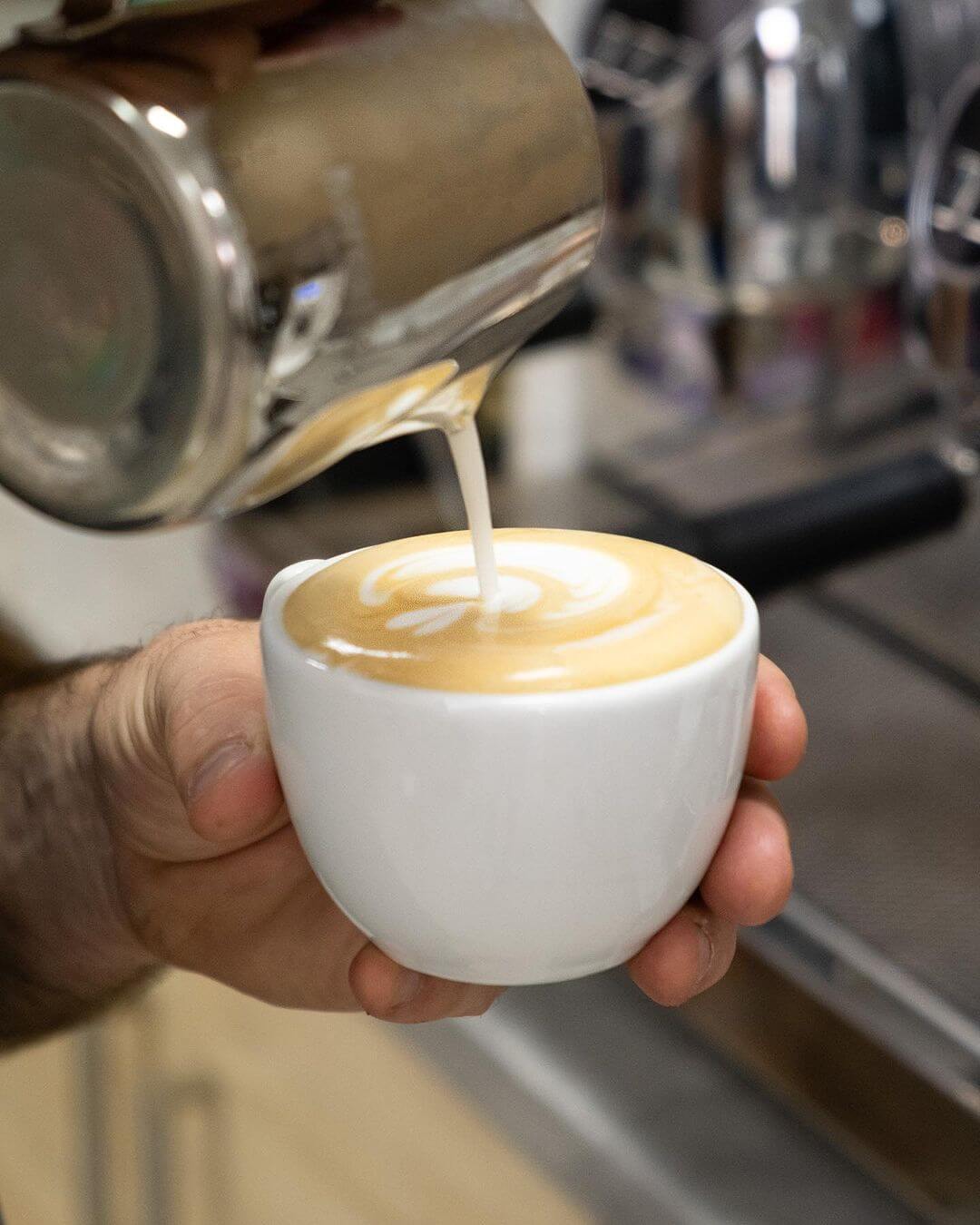 Mariposa latte art