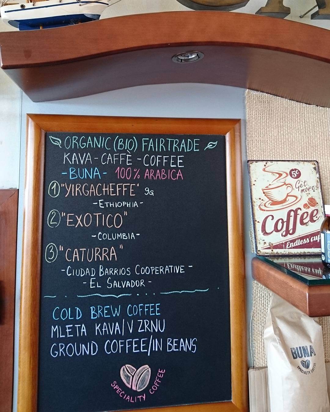 Caffe Neptun coffee origin