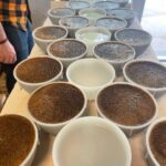 cups with coffee