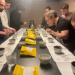 people trying coffee