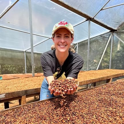 woman holding coffee