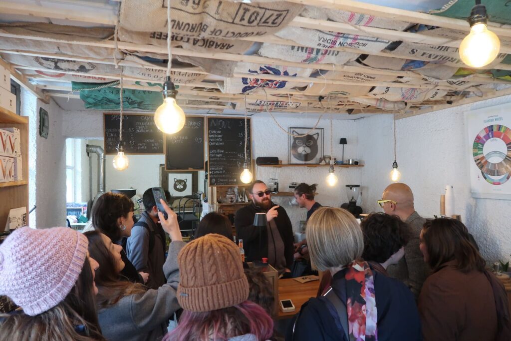 Lev Volodarsky at Ljubljana coffee tour